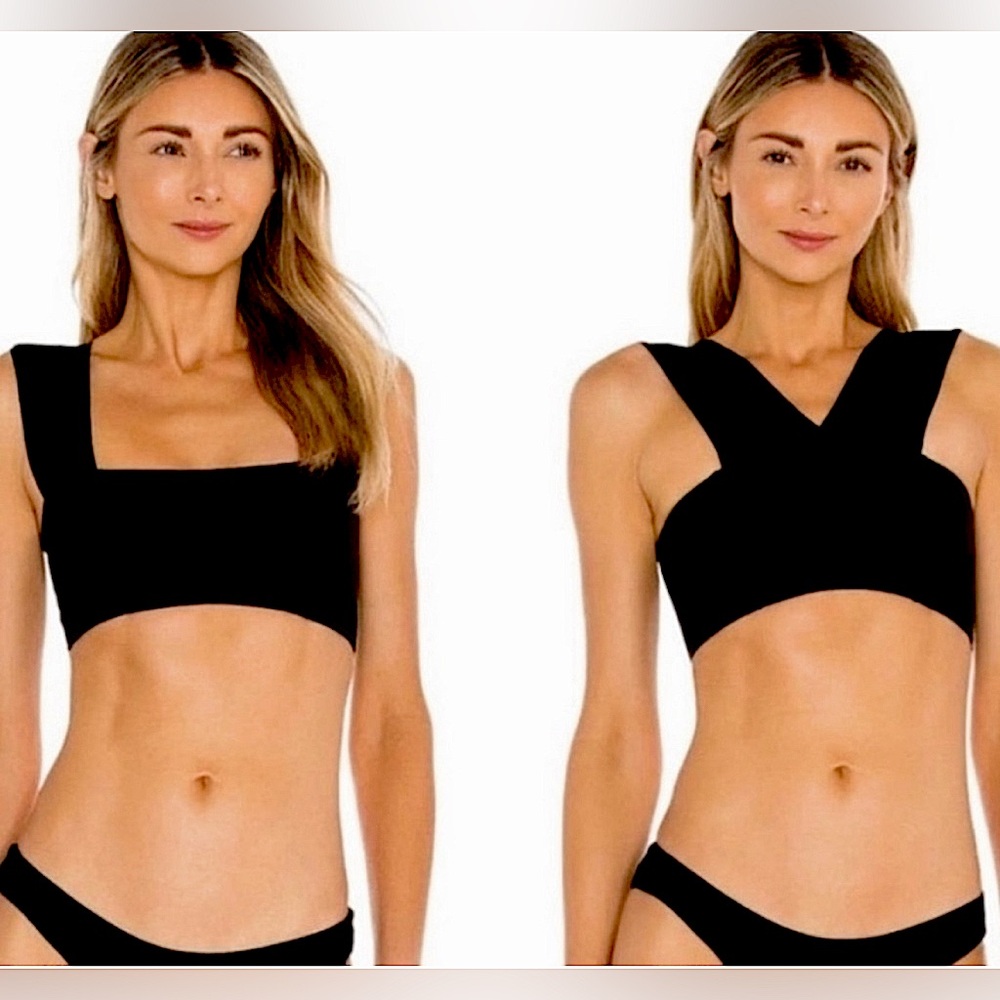L Space Revolve Parker Bikini Top Size Large Black Wear 2 Ways NWT Sold …